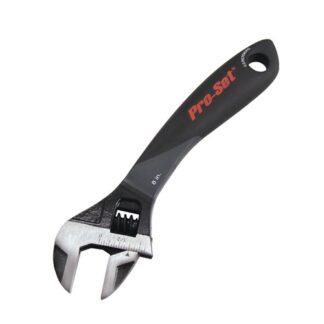 Pro-Set 8˝ ADJUSTABLE WRENCH, RUBBER HANDLE