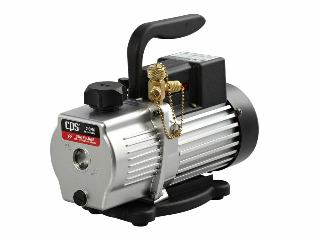 Pro-Set Premium Series Vacuum Pump 2 CFM Two-Stage, Dual Voltage