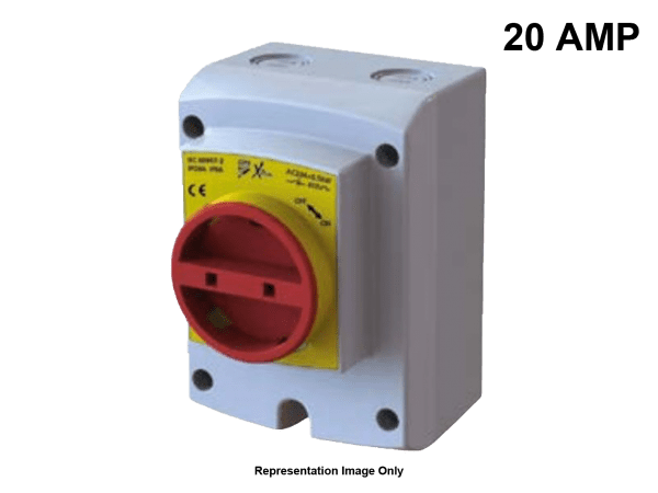Isolator Rotary 4 Pole IP66 - 20 Amp BBJ