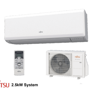 Fujitsu ASYG09KPCE Economy Series (White) 2.5kW R32 Wall Mount System