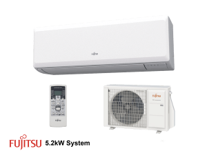 Fujitsu ASYG18KLCA Economy Series (White) 5.2kW R32 Wall Mount System