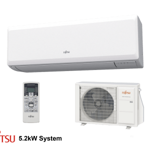 Fujitsu ASYG18KLCA Economy Series (White) 5.2kW R32 Wall Mount System