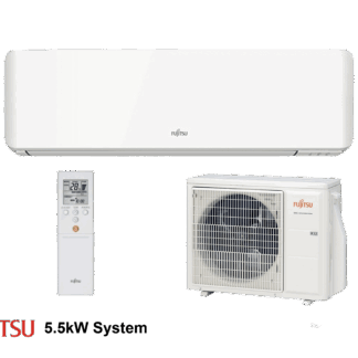 Fujitsu ASYG18KMTE Standard Series (White) 5.2kW R32 Wall Mount System