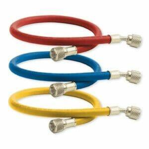 Refrigerant Charging Hoses HS3 Standard 1/4" Fitting 90cm (3ft) 3pk