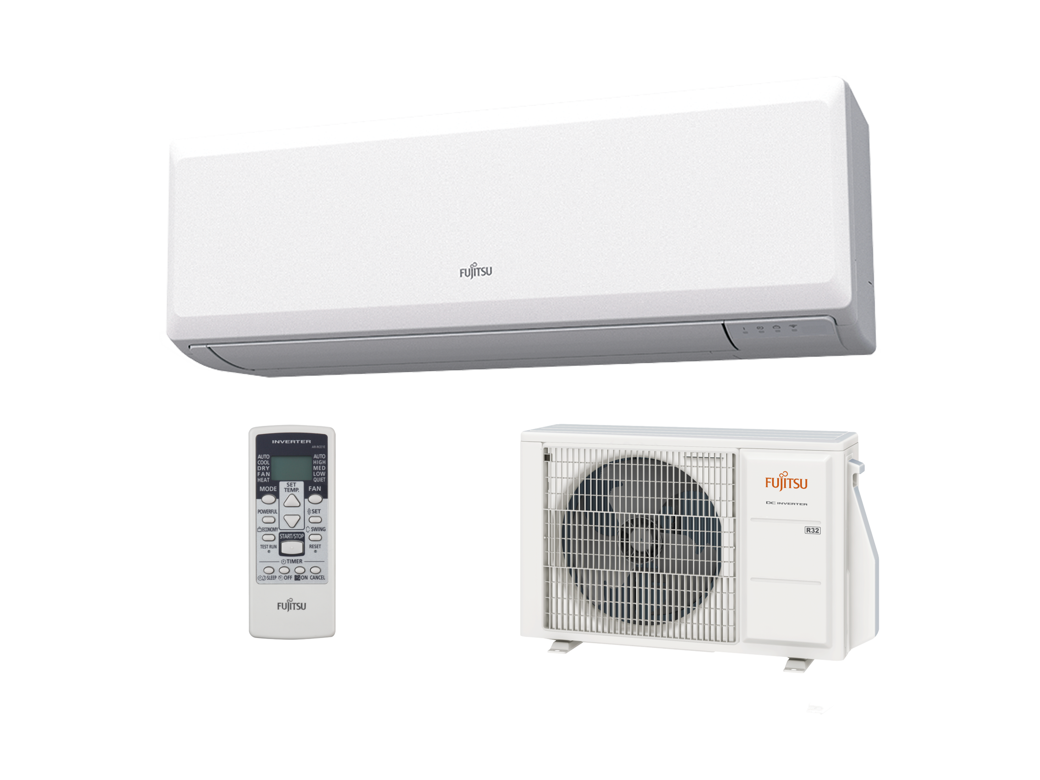 Fujitsu Economy Set Indoor (White) Outdoor