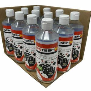 Hand Sanitiser Alcohol 500ml Evotiser-80 by Evomart 12-pack