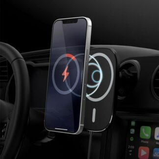 Car Holder Charger MagSafe Air Vent Wireless 15W - Black