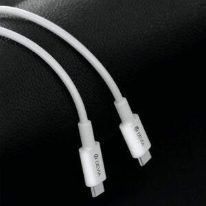 Cable Power Delivery Type-C to Type-C 1m (60W) White Devia