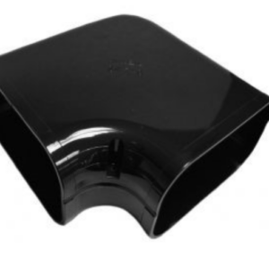 ASHP Black Flat Bend 90Deg 140mm (TR-FB-140-B)
