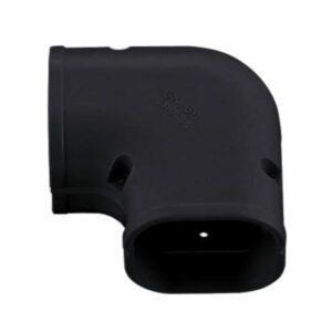 (SK-75-K) Slimduct 75mm 90 degree Flat Bend Piece Black