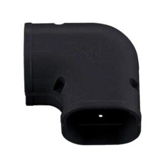 (SK-100-K) Slimduct 100mm 90 degree Flat Bend Piece Black