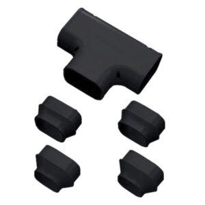 ST-100-K Slimduct 100mm T Piece Connection - Black