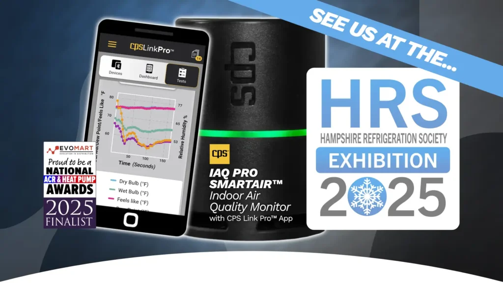 See the CPS IAQ PRO SmartAir™ Indoor Air Quality Meter, at the Hampshire Refrigeration Society Exhibition 2025.