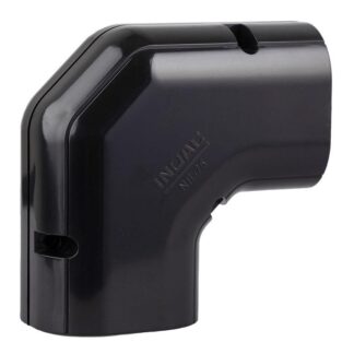 NE100BK Horizontal Flat Elbow (Black) 100mm
