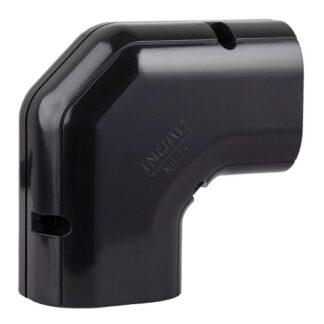 NE75BK Horizontal Flat Elbow (Black) 75mm Inoac