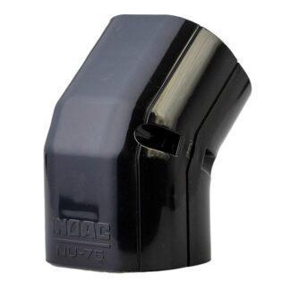 NU100BK Vertical Elbow 45° (Black) 100mm