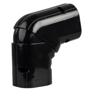 NX75BK Horizontal Movable Flat Elbow (Black) 75mm