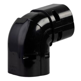 NZ75BK Universal Corner Elbow (Black) 75mm