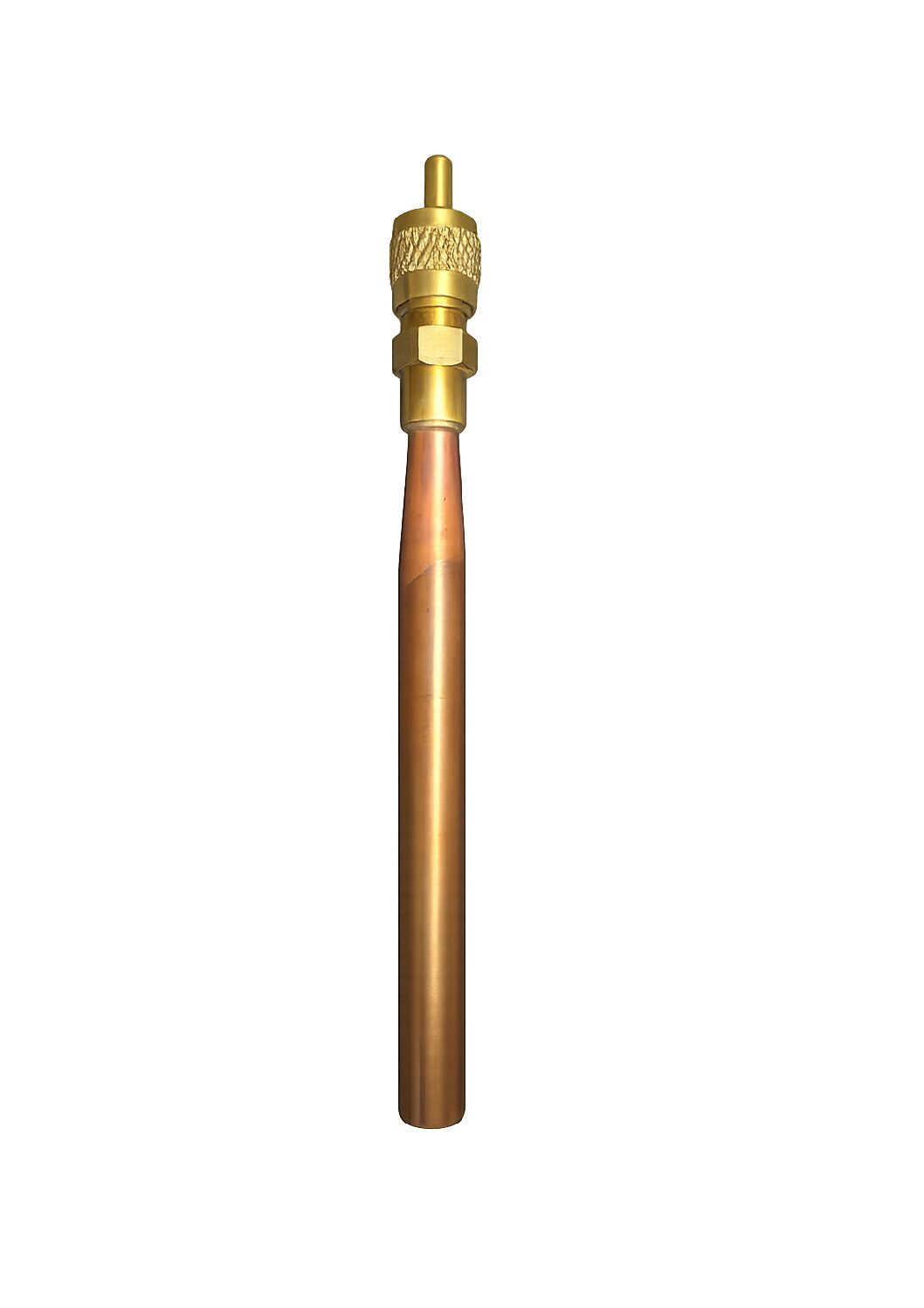 3/8" Access Valve w. Copper Tube 10cm 6.35mm single